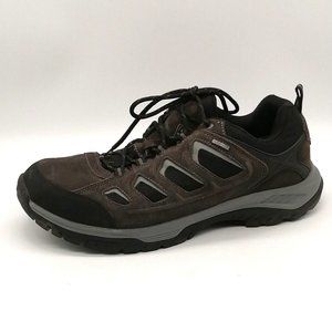 Wantdo Mens Sneaker Gray/Black Lace Up Front Flat Heel Cushioned Round Toe Sz 11